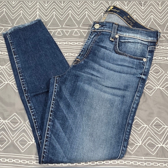 7 For All Mankind Denim - 7 For All Mankind The Ankle Skinny Jeans Size 28